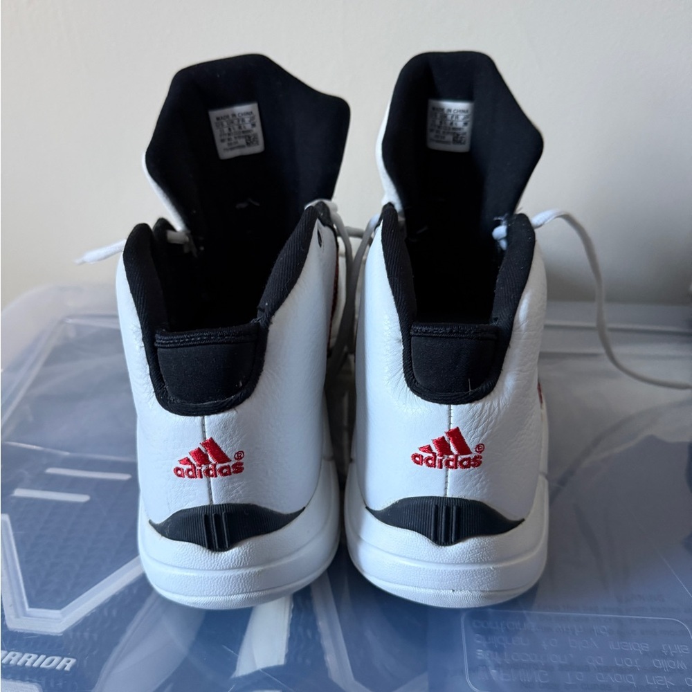 Vintage 2004 Adidas Pro Model Basketball shoe Men’s 11 in white /black /red - Picture 5 of 8